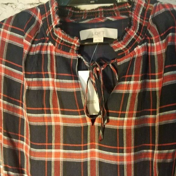 Loft Maternity Women's Shirt Dress Plaid - Picture 5 of 7